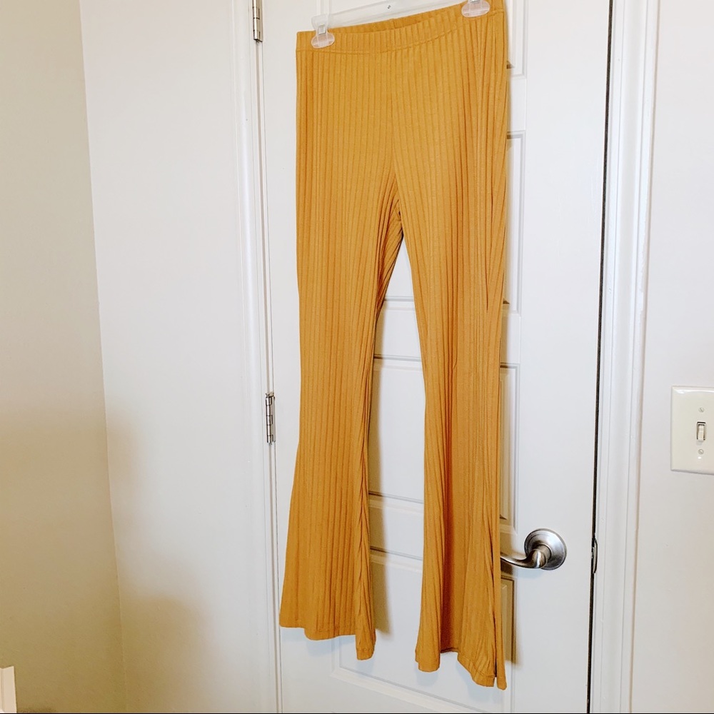 Mustard yellow bell bottoms